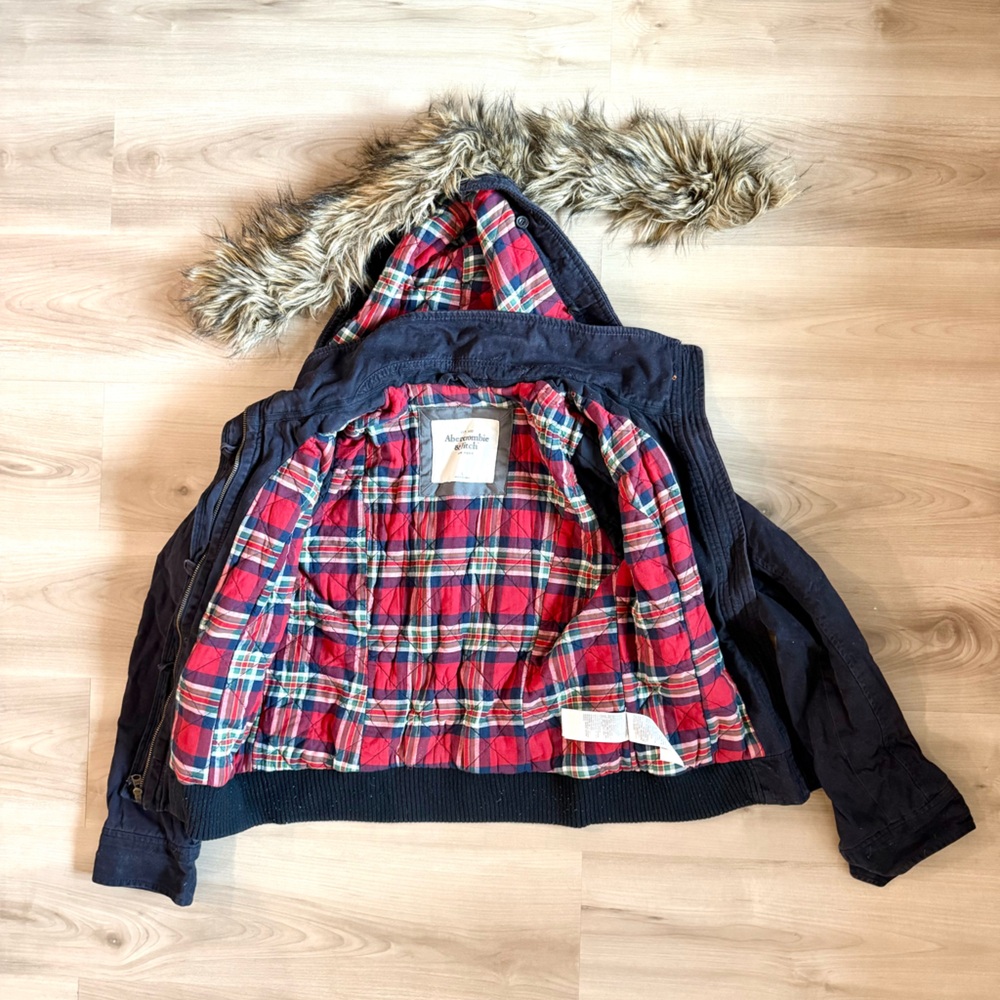 Abercrombie & Fitch Navy Blue Women's Jacket